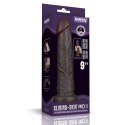 9'' Sliding Skin Pro II Dual Layer Silicone Dong (Black)
