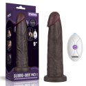 9" Vibrating Sliding Skin Pro II Dual Layer Silicone Dong