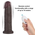 9" Vibrating Sliding Skin Pro II Dual Layer Silicone Dong
