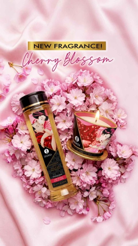 Shunga Erotic Massage Oil Cherry Blossom