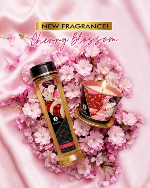 Shunga Massage Candle - Cherry Blossom
