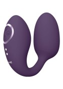 Dwusilnikowy stymulator łechtaczki i punktu G Vive Aika fioletowy USB 9cm Vive