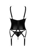 Gorset i stringi Armares Obsessive czarny XL 2XL Obsessive