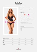 Komplet bielizny Obsessive Bella Rou czarny M/L Obsessive
