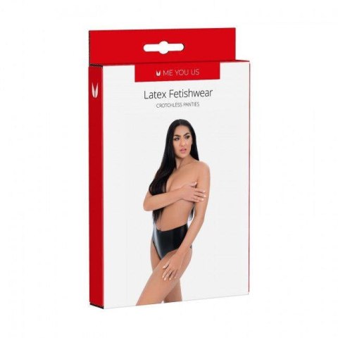 Majtki lateksowe z otwartym kroczem Me You Us S Me You Us