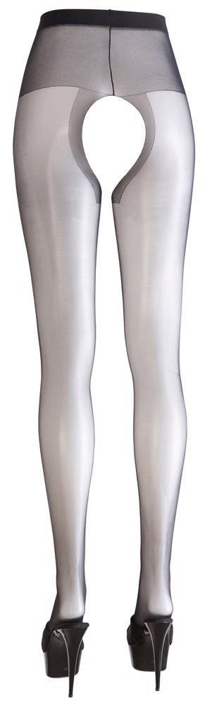Rajstopy z otwartym kroczem Cottelli LEGWEAR czarne Cottelli LEGWEAR