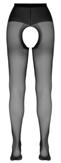 Rajstopy z otwartym kroczem Cottelli LEGWEAR czarne Cottelli LEGWEAR