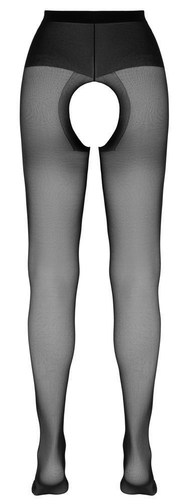 Rajstopy z otwartym kroczem Cottelli LEGWEAR czarne Cottelli LEGWEAR