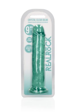 Dildo realistyczne proste z przyssawką RealRock przezroczyste 23 cm RealRock