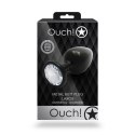 Duży korek analny z okrągłym klejnotem Ouch! 8 cm Ouch!