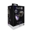 Korek analny Heart Gem Ouch! duży aluminiowy 8 cm Ouch!