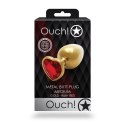 Korek analny Heart Gem Ouch średni 7 cm Ouch!