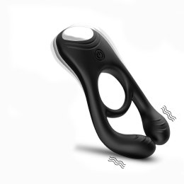 Pierścień erekcyjny wibrujący Veyron czarny 9 trybów USB silikonowy B - Series Joy