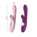 Wibrator Lilo dwusilnikowy silikonowy podgrzewany fioletowy USB B - Series Lyla