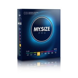 Cienkie prezerwatywy wegańskie MY.SIZE PRO 53 mm 3 szt MY.SIZE PRO