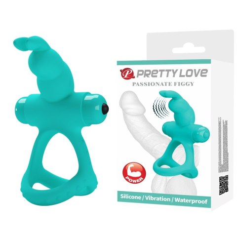 Pierścień erekcyjny wibrujący Pretty Love Passionate Figgy 10 funkcji Pretty Love