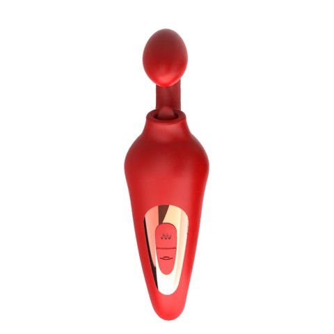 Silikonowy stymulator łechtaczki Merfi liżący języczek 10 wibracji USB B - Series Power