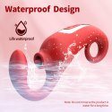 Silikonowy stymulator łechtaczki Merfi liżący języczek 10 wibracji USB B - Series Power