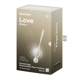 Kulki wibrujące silikonowe Satisfyer Love Birds 1 białe Satisfyer