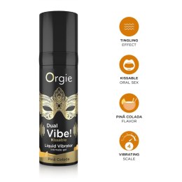 Płynny wibrator do całowania Dual Vibe Pina Colada Orgie 15 ml Orgie