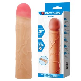 Przedłużka na penisa Pretty Love Kylian Flesh realistyczna 76 mm Pretty Love
