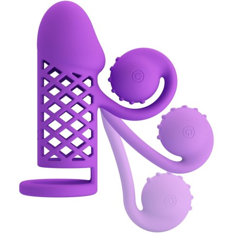 Przedłużka na penisa Romance stymulator łechtaczki 10 wibracji USB Romance