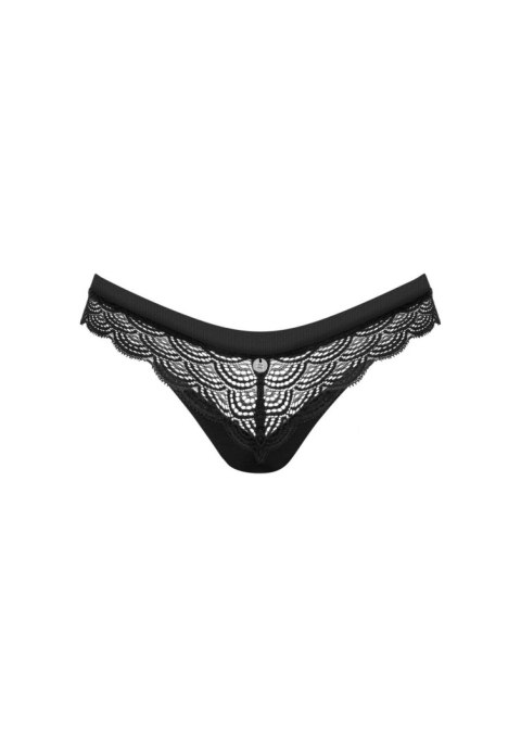 Figi otwarte koronkowe Obsessive Chemeris czarne M/L Obsessive