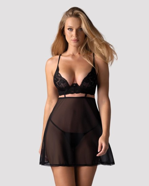 Koronkowe babydoll i stringi Nutris Obsessive XS/S Obsessive