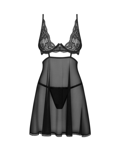 Koronkowe babydoll i stringi Nutris Obsessive XS/S Obsessive