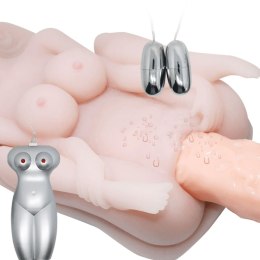 Masturbator Baile TPR z podwójną wibracją głosem i zaciśnięciem BAILE