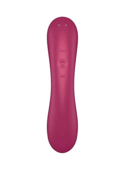 Wibrator silikonowy Satisfyer Curvy Trinity 1 czerwony USB Satisfyer