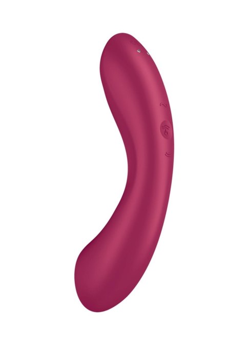 Wibrator silikonowy Satisfyer Curvy Trinity 1 czerwony USB Satisfyer