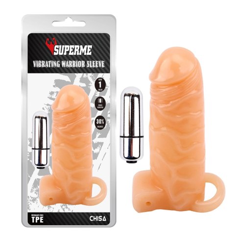 Wibrująca przedłużka realistyczna Super Me 14 cm Super Me