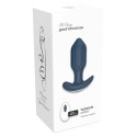 Wibrujący silikonowy korek analny Victoria z pilotem USB B - Series Lyla