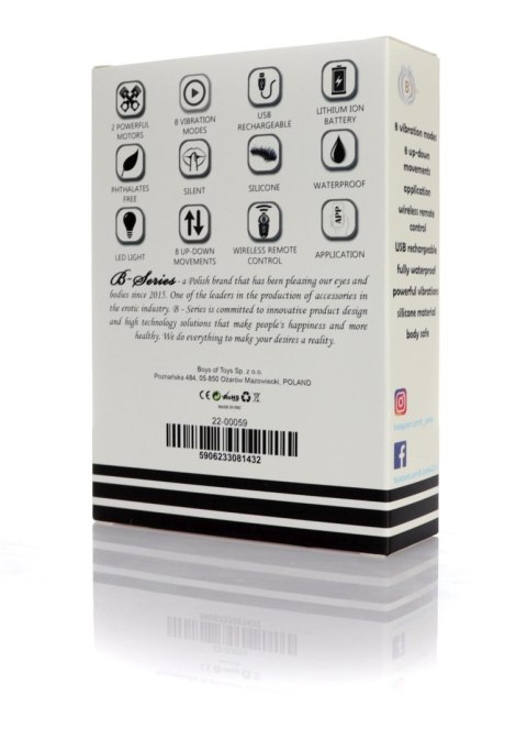 Masażer prostaty smart B Series Magic USB 8 funkcji app pilot B - Series Magic