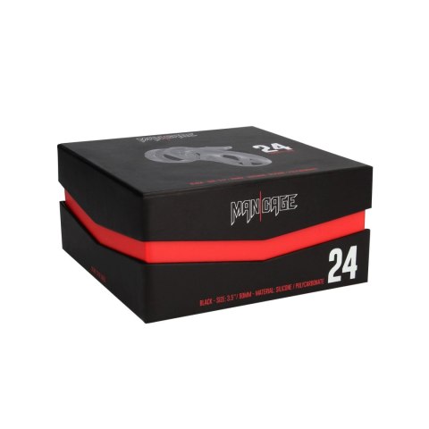 Pas cnoty ManCage Model 24 czarny 9 cm ManCage