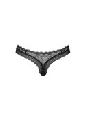 Stringi koronkowe Obsessive Medilla czarne M/L Obsessive
