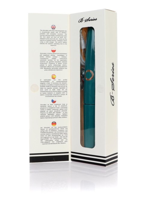 Stymulator silikonowy z 3 końcówkami B Series Magic USB 10 funkcji B - Series Magic
