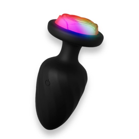 Wibrujący korek analny zdalny Power Escorts czarny silikonowy USB 10 cm Power Escorts