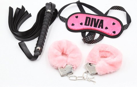 Zestaw bondage Fetish Fever 3 elementy różowo czarny Fetish Fever