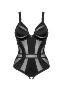 Body otwarte Obsessive Chic Amoria czarne XS/S Obsessive