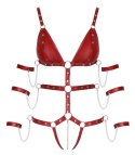 Body z paskami Bad Kitty czerwone XL Bad Kitty