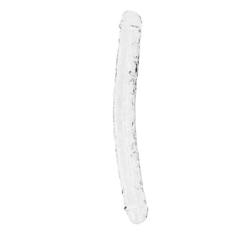 Dildo podwójne RealRock Crystal Clear realistyczne 34 cm RealRock