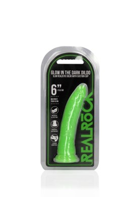 Dildo realistyczne RealRock świecące w ciemności z przyssawką 15,5 cm RealRock