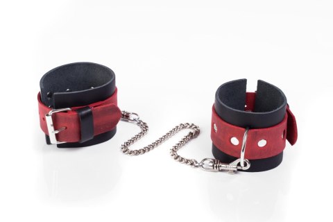 Kajdanki Crazy Horse Whips Collection czerwone małe Whips Collection