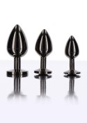 Korek analny Taboom z diamentem czarny 7.2 cm Taboom
