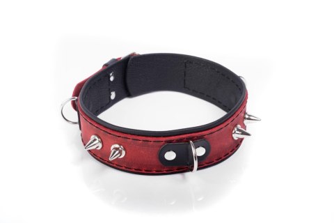 Obroża skórzana Crazy Horse czerwona Big Whips Collection Whips Collection