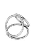 Pierścień erekcyjny Triple Ring Locked stal nierdzewna 50 37 45 mm Locked