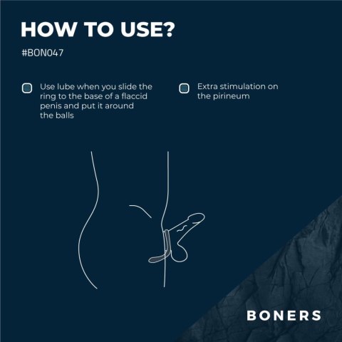 Pierścień erekcyjny silikonowy Boners Boners
