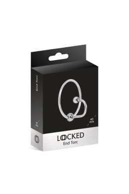 Pierścień na żołądź Locked End Torc stal nierdzewna 40 mm Locked